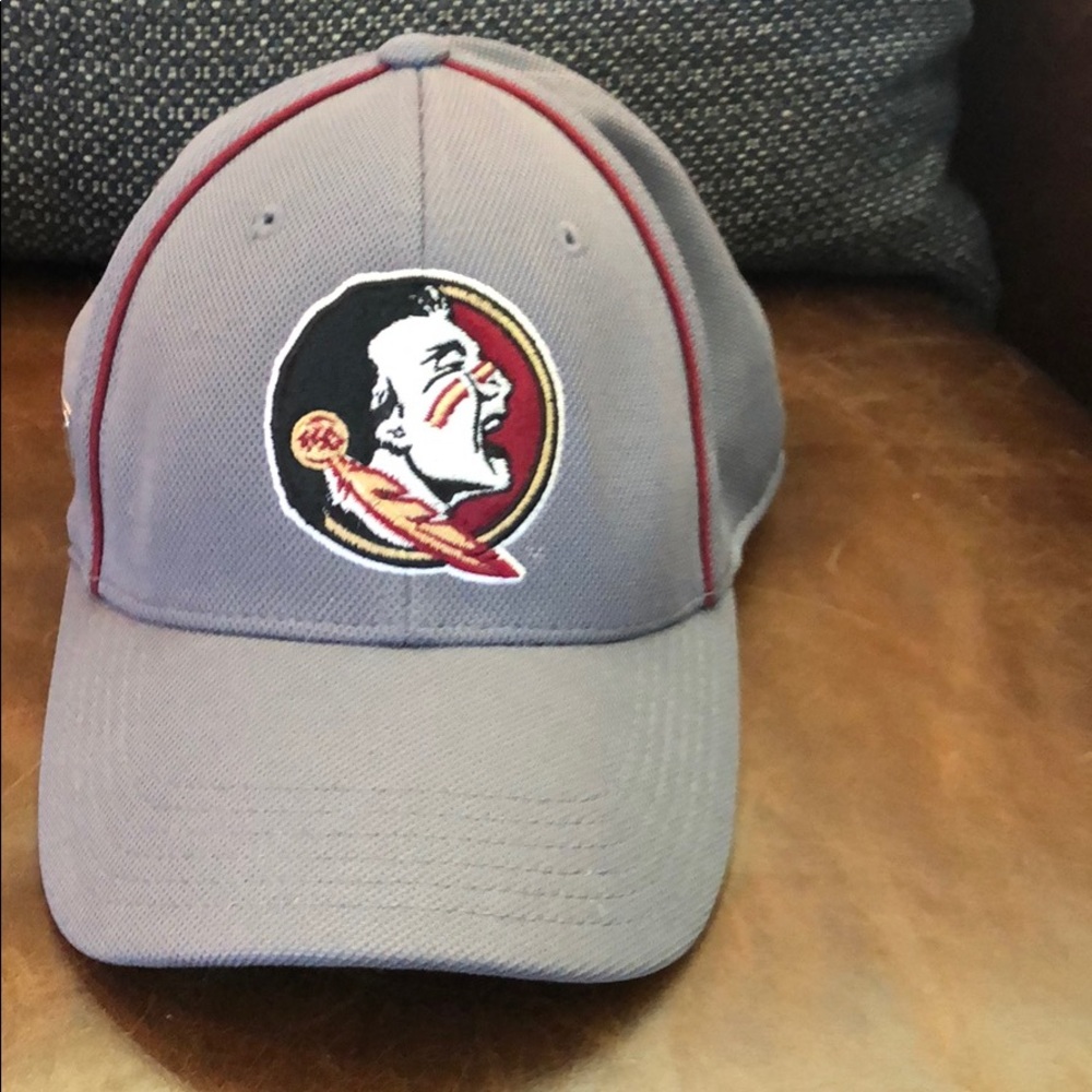 Gray FSU fitted hat